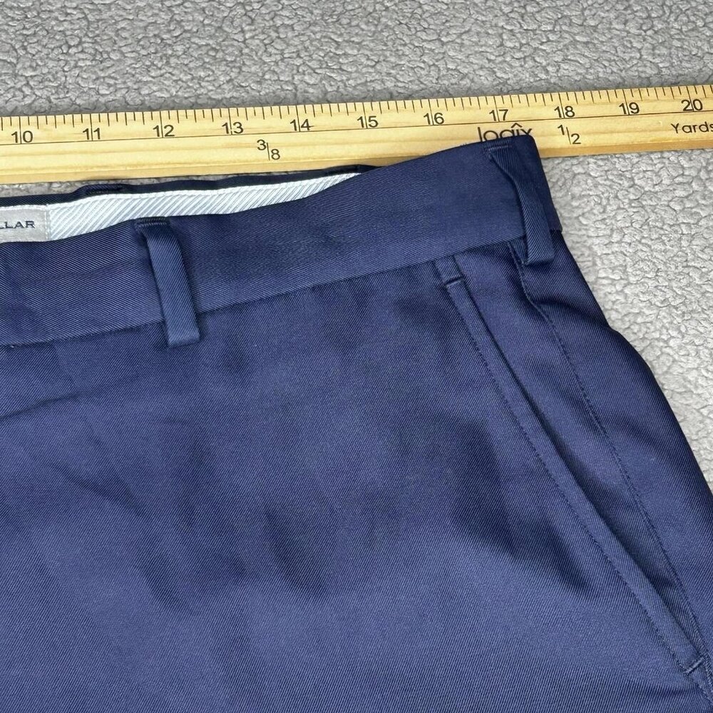 Peter Millar Shorts Mens 34 Navy Salem Classic Fit Crown Golf Stretch Wicking 9" - Picture 9 of 12